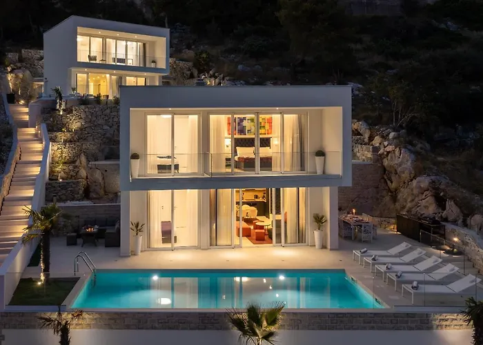 Adria View With Heated Pool I Villa Trogir